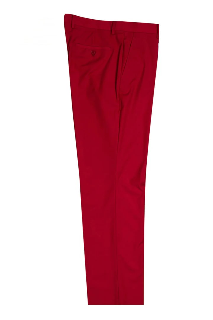 Cheap Suit - Men's Two Button Vested Stacy Adams Basic Red Suit