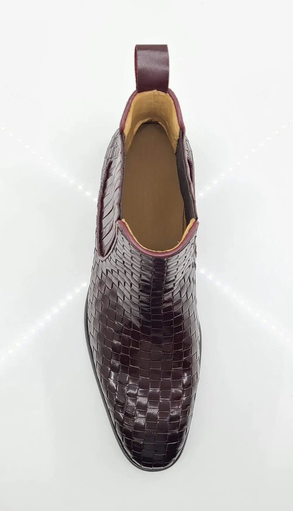 Carrucci Basket Weave Leather Chelsea Boot - 7.5