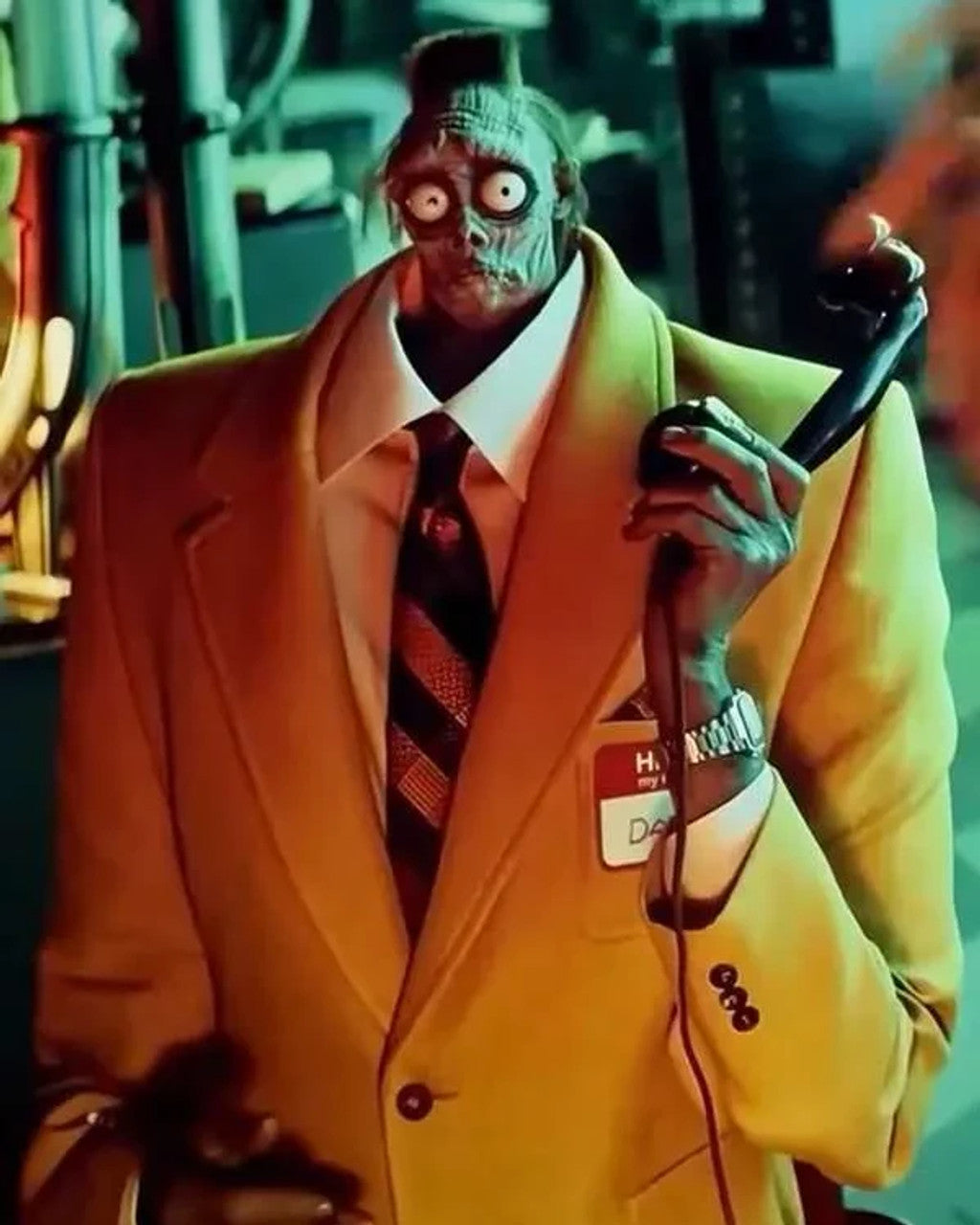 Bob the Shrinker Head Beetlejuice Beetlejuice Yellow Suit - Coat Size 38