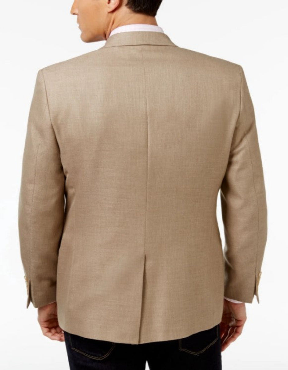 Mens Tan Sport Coat - Beige Color Blazer - Summer Jacket - 36 Short