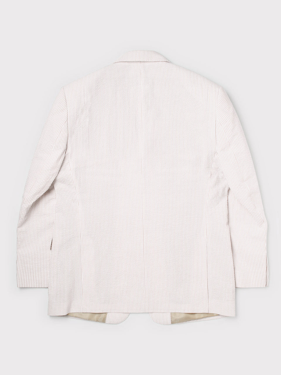 Natural Striped Seersucker Jacket