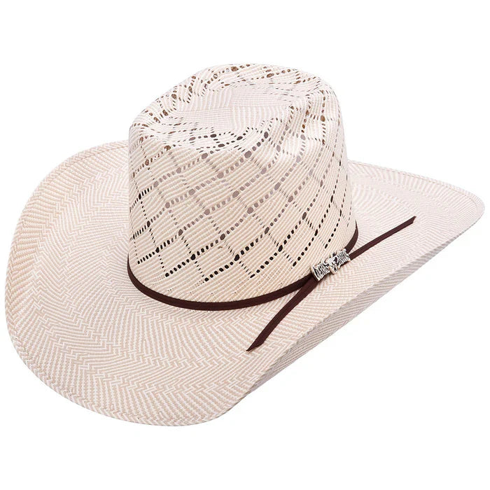 Brick Synthetic Sweat Band Crown Cowboy Hat - S