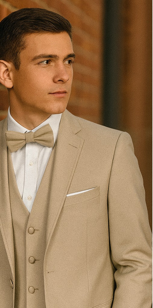 Beige Tuxedo - Tan Wedding Suit