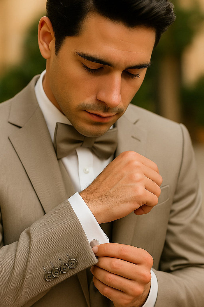 Beige Tuxedo - Tan Wedding Suit