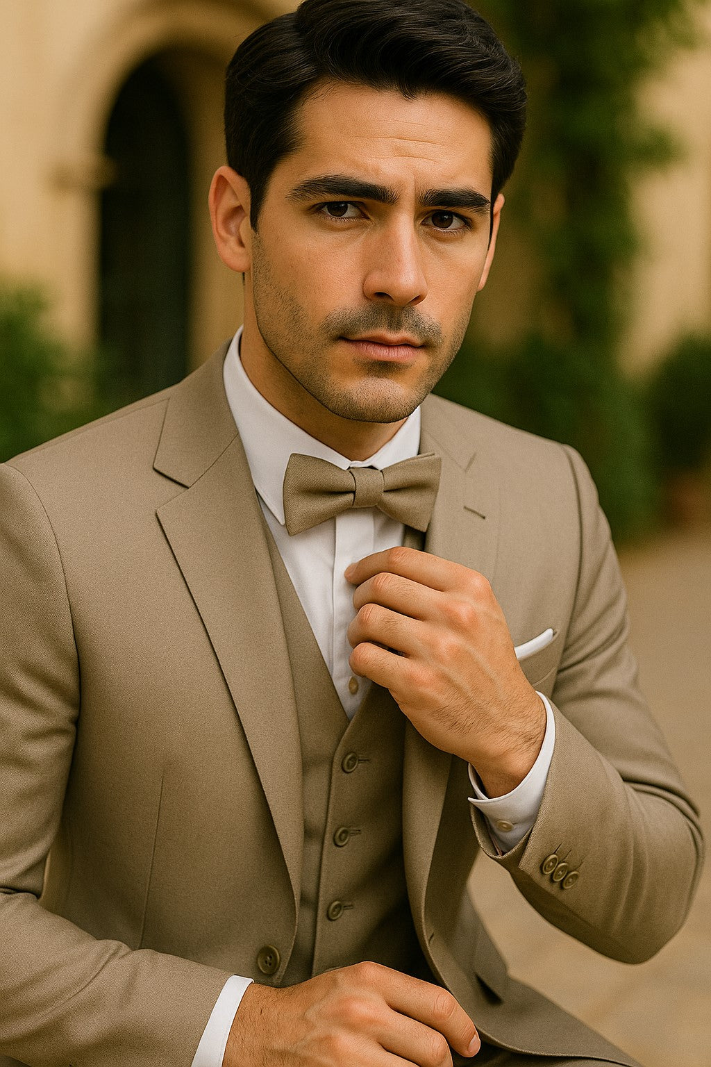 Beige Tuxedo - Tan Wedding Suit