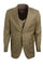 Cheap priced Suit - Men's Two Button Vested Stacy Adams Sharkskin Beige Suit