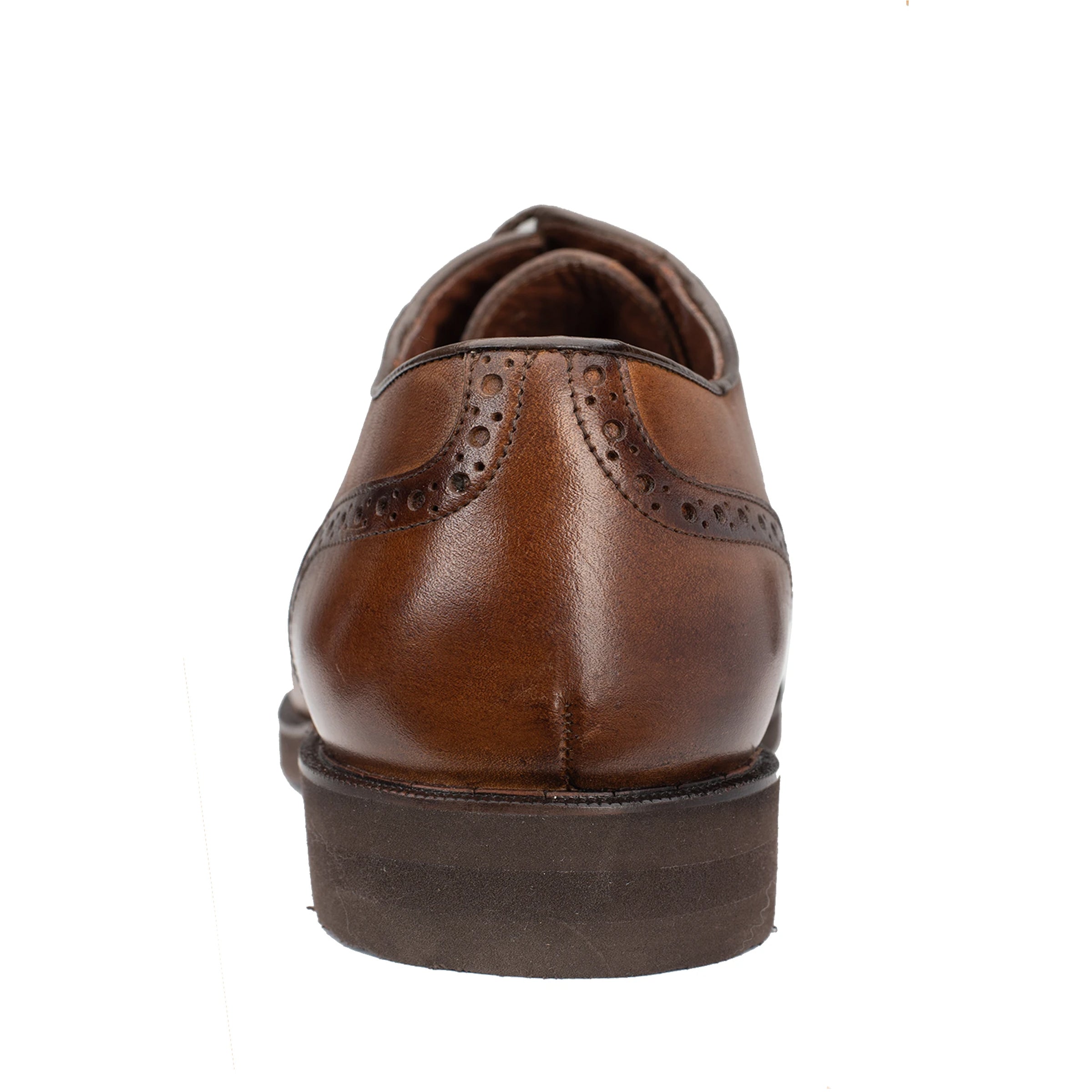 Mens Belvedere Grant Calf Skin & Crocodile Split Toe Dress Shoe in Almond Tan & Brown - 9