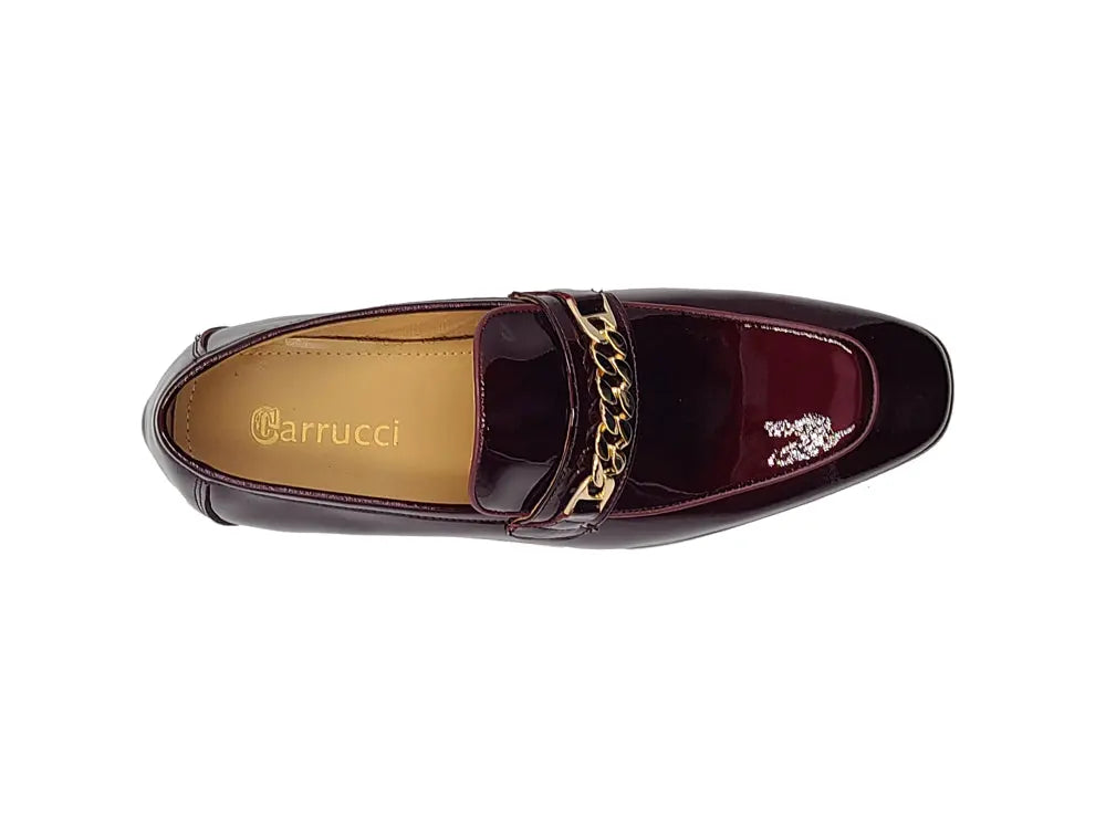 Carrucci Beveled Squared Toe Patent Leather Loafer - 8