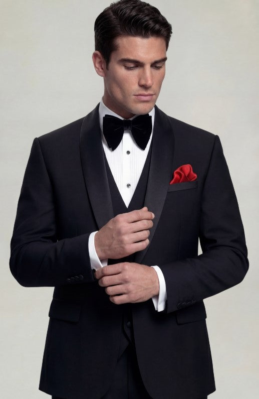 Classic Black Tuxedo – 3 Piece - 34 Short or Extra Small