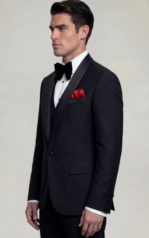 Classic Black Tuxedo – 3 Piece - 34 Short or Extra Small