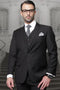 Big and Tall Suit - Black Big and Tall Regular Fit 3 PC Suit