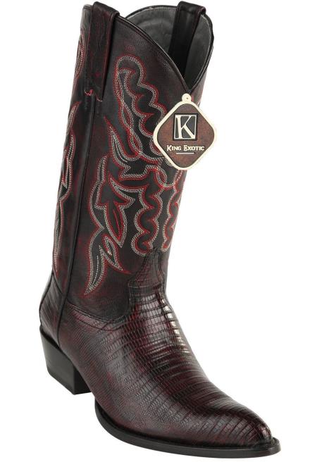 Black Cherry Men's Western King Exotic Cowboy Style By Los Altos Botas For Sale Teju Lizard J Toe Style Cowboy Dress Cowboy Boot Cheap Priced For Sale Online - 6EE