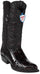 Wild West Black Cherry Ostrich Leg Cowboy Boots - Botas De Avestruz