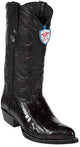 Wild West Black Cherry Ostrich Leg Cowboy Boots - Botas De Avestruz