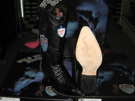 Wild West Black Genuine Crocodile ~ World Best Alligator ~ Gator Skin Western Cowboy Dress Cowboy Boot Cheap Priced For Sale Online (D) - 6.0 Standard / D / Medium