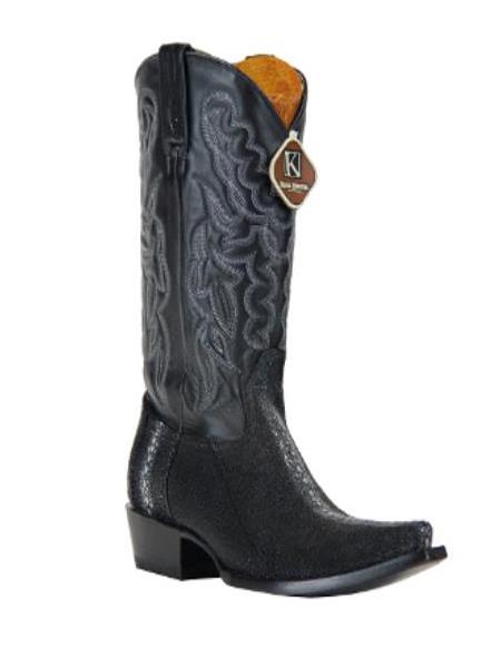Men's Black 13 Embroidered Leather Shaft Handcrafted Dress Cowboy Boot Cheap Priced For Sale Online - 6EE
