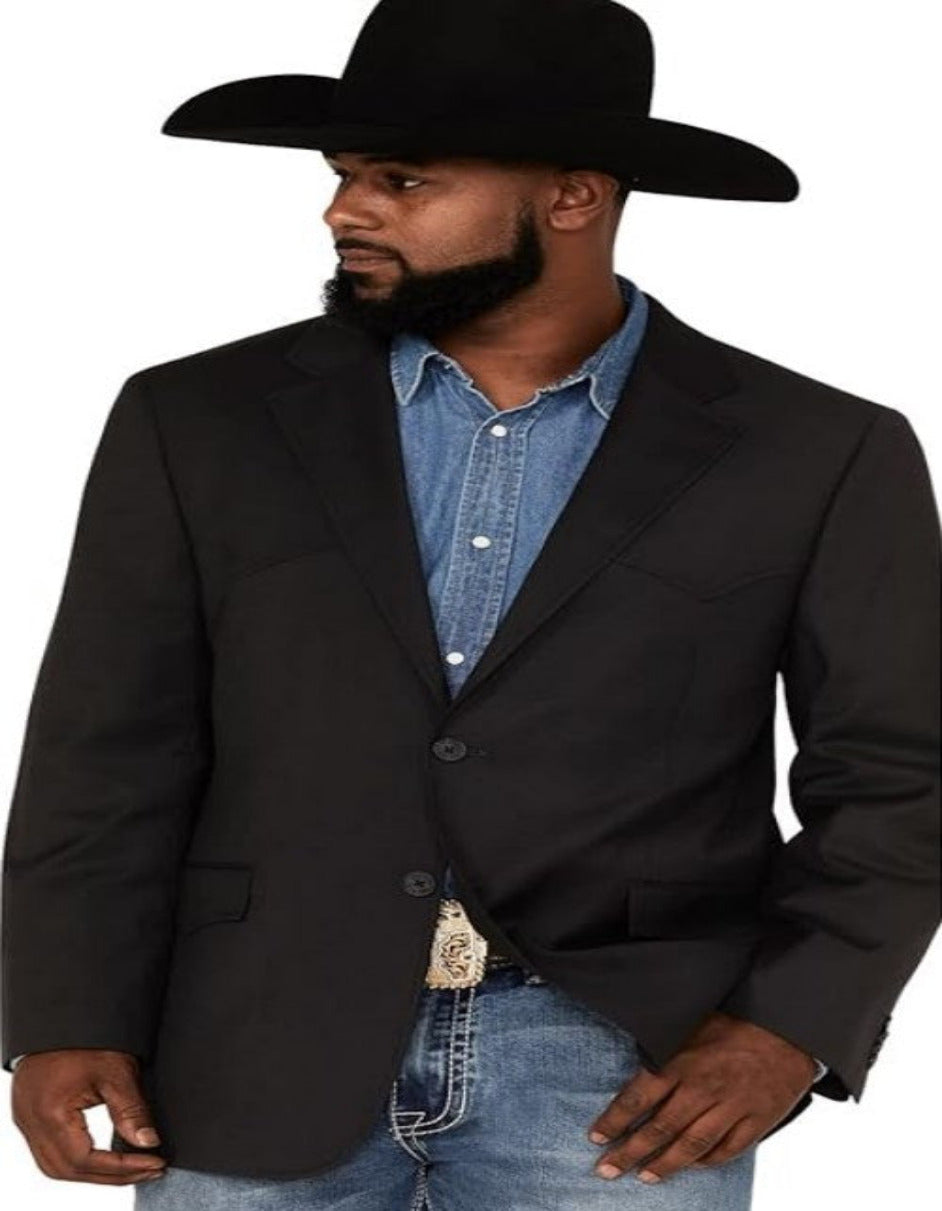 Western Blazer - Saco Para Hombre - Cowboy Blazer in Black Color - 36 Short