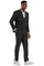 Cheap priced Suit - Men's Slim Fit Double Breasted Wedding Black Suit With Gold Buttons