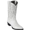 Los Altos Boots - Mens Dress Cowboy Boot - Low Priced  White Crocodile Boots- in White-New Designer Collection
