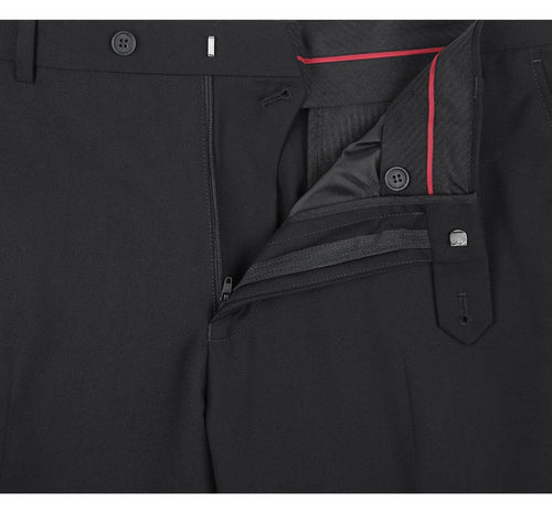 Cheap Priced Suit - Mens Basic Two Button Slim Fit Black Suit With Optional Vest