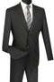 Cheap priced Suit- Mens Basic 2 Button Modern Fit Black Suit