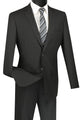 Cheap priced Suit- Mens Basic 2 Button Modern Fit Black Suit