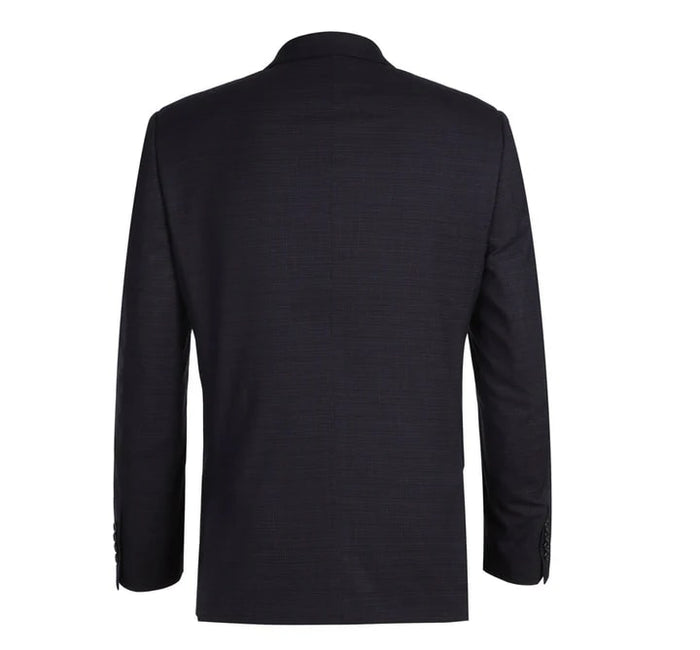 Cheap priced Suit  - Mens Two Button Slim Fit Two Piece Suit In Black & Magenta Mini Check