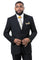Cheap Priced Suit - Mens Two Button Slim Fit Business Black Suit