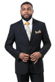 Cheap Priced Suit - Mens Two Button Slim Fit Business Black Suit