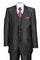 Cheap Priced Suit - Mens 2 homecoming  Button Vested Slim Fit Shiny Sharkskin Black Suit