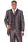 Cheap priced Suit- Mens 3 Button Vested Wide Peak Lapel Two Tone Sharkskin Black Suit