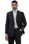 Cheap Priced Suit - Men's Designer Stacy Adams Classic Double Breasted Black Suit