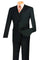 Cheap Priced Suit - Mens Basic 2 Button Vested Slim Fit Black Suit