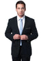 Cheap Priced Suit - Men's Two Button Slim Fit Travel Black Suit