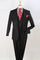 Cheap Priced Suit- Mens Classic Fit Vested One Button Peak Lapel Fashion  Black Suit