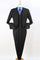 Cheap Priced Suit  -Mens Two Button Pleated Pant Classic Fit Vested Suit in black