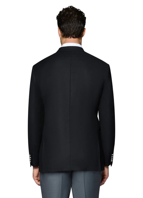Black Elegant Modern Fit Wool Blazer