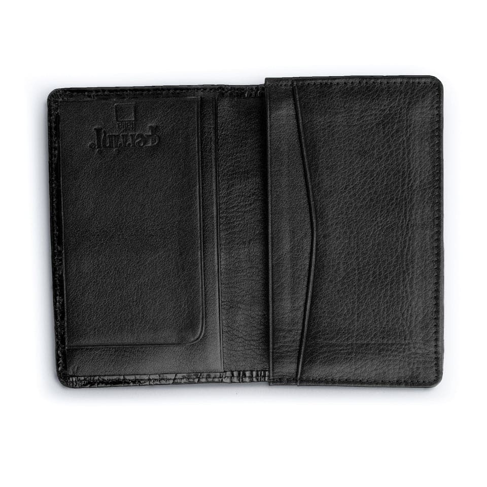 Ferrini Alligator Card Holder Black - One Size