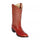 Los Altos Cognac Genuine Eelskin Round Toe Boots