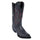 Genuine Caiman Tail J-Toe Cowboy Boots - Los Altos Black Cherry Western Boots