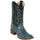 Los Altos Boots - Mens Dress Cowboy Boot - Low Priced Blue Square Toe Ostrich Leg Boots- in Blue