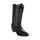 Los Altos Men's Black Exotic Stingray Round Toe Boots-New Designer Collection