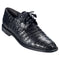 Los Altos Oxford Black Genuine Caiman Crocodile Shoes