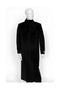 men's Duster Maxi Coat Black 4 Buttons Full Length Coat