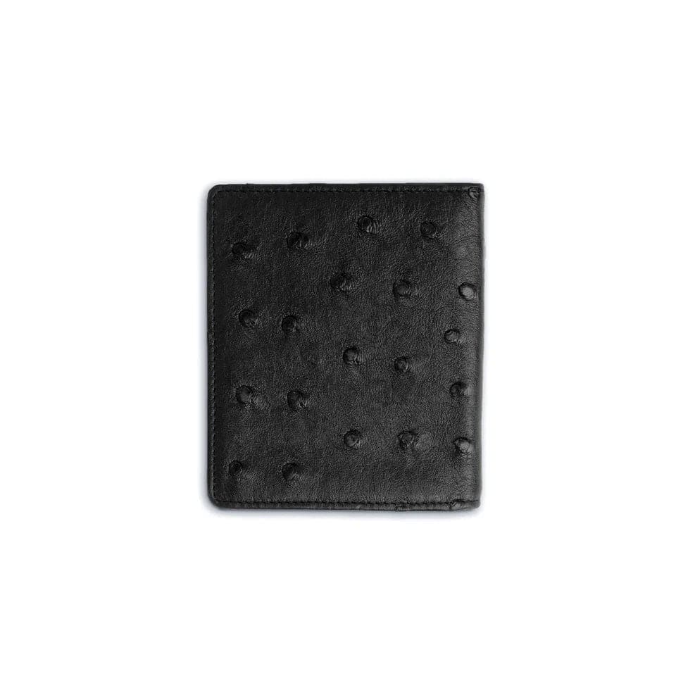 Ferrini Full Quill Ostrich Money Clip Black - One Size