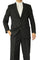 Cheap Priced Suit- Mens 2 Button Classic Fit Basic Black Poplin Suit