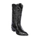 Los Altos Men's Black Genuine Full Quill Ostrich Boots