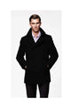 Men's Front Black Slash Pockets Available November Peacoat