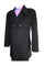 Dark color black Blend Double Breasted 6 Button Designer men's Wool Peacoat Sale