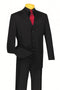 Cheap Priced Suit- Mens Classic 3 Button Regular Fit Black Suit